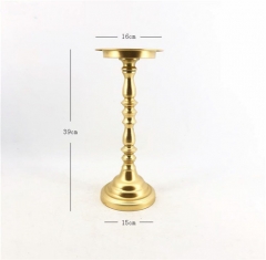 Gold Tall Metal Home Wedding Table Christmas Candlestick Pillar Candle Holder