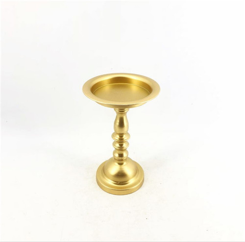 Brass Coated Aluminum Small Metal Candle Stand