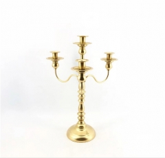 3 Arm Nickel Plated Wedding Decoration Candelabra Centerpiece