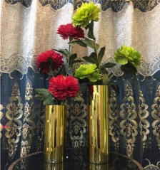 Elegant Gold Colored Glass Vase For Wedding Decoration