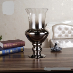 Wholesale Wedding Silver Plated Hurricane Vase For Table Decoration