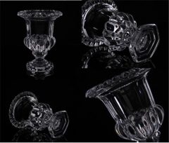 Transparent Crystal Glass Vase Set For Home Decoration