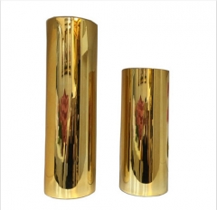 Elegant Gold Colored Glass Vase For Wedding Decoration