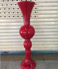 Red Colored Wedding Glass Flower Vase Centerpieces