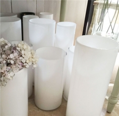 Black White Color Glass Vase For Table Decoration