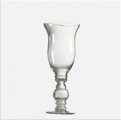 Wholesale Transparent Hurricane Glass Vase Candle Holder