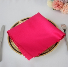 Wholesale Elegant Wedding Banquet Event Party Satin Napkin