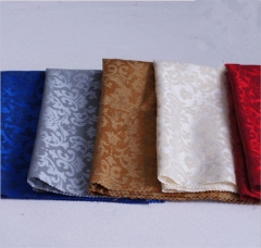 Polyester Material Folding Design Hemstitch Satin Napkin