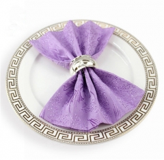 Polyester Napkins For Ivory White Wedding Banquet Hotel Party