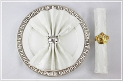 Polyester Napkins For Ivory White Wedding Banquet Hotel Party