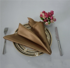 Restaurant Wedding Polyester Pink Colored Damask Cloth Table Napkins