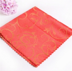 Factory Wholesale Gold 100% Polyester Napkin Cloth