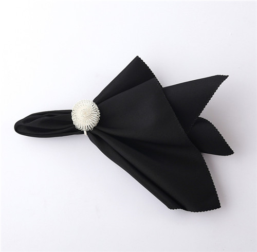 Cheap Black Wedding Banquet Square Napkins