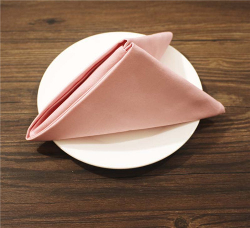 Polyester Hotel Plain Table Napkin For Wedding Party Dinner