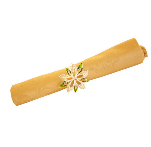 Gold Fancy Wedding Banquet Event Party Satin Napkin