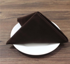 Polyester Hotel Plain Table Napkin For Wedding Party Dinner