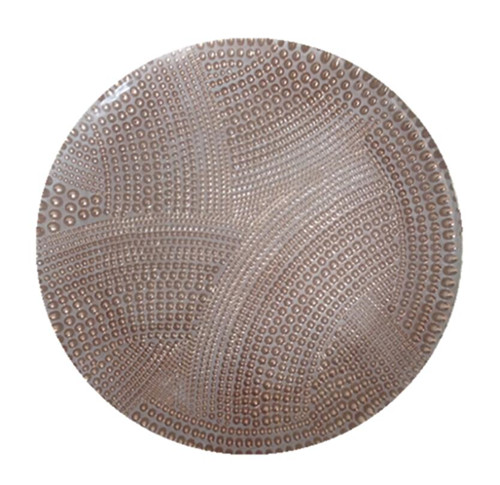 Rose Gold Beaded Silver Charger Under Plates For Wholesale