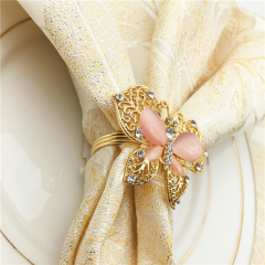 Butterfly Designed Wedding Napkin Ring for Dinner Table Decoration