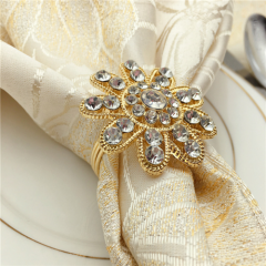 Wholesale Luxury Crystal Rhinestone Napkin Rings Holders