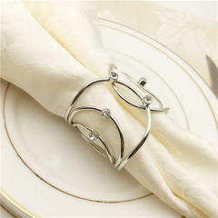 Silver Napkin Ring With Diamond on Wholesale