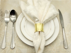 Custom Gold Napkin Rings For Wedding Thanksgiving Decoration