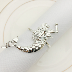 Silver Plates Mermaid Napkin Rings On Hot Wholesale