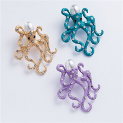 Luxury Wholesale Crystal Fancy Eight Claw Octopus Napkin Ring