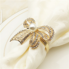 China Supplier Wholesale Gold Napkin Rings For Wedding