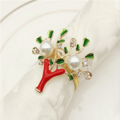 Christmas Tree Shaped Napkin Rings For Party Event