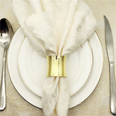 Gold Napkin Rings Wedding Tabletop Decoration Round