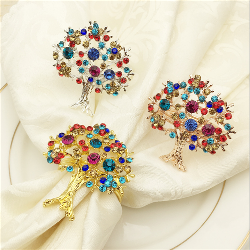 New Arrivals Wholesale Christmas Tree Napkin Rings For Wedding