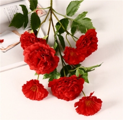 7 head of peony rose flower head artificial flower bouquets arrangement wholesale for Wedding and events decor