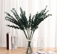 Chinese suppliers wholesale artificial eucalyptus leaves dried eucalyptus for home wedding decoration