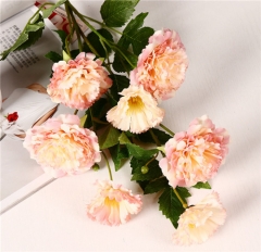 7 head of peony rose flower head artificial flower bouquets arrangement wholesale for Wedding and events decor