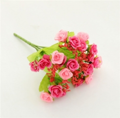 Attractive home wedding decorative artificial silk roses flowers