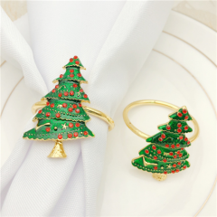 Christmas Tree Boutonniere Napkin Ring Series Wholesale