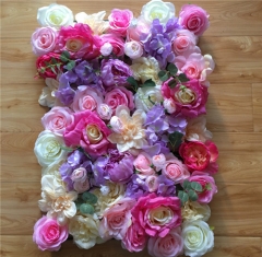 Verified supplier OEM colors table runner artificial backdrop wedding flower wall for dector