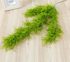 Customizable Wholesale Bulk Artificial Plastic Green Plant Leaves Hanging Vine For Home Indoor Decoration