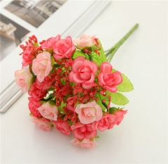 Attractive home wedding decorative artificial silk roses flowers