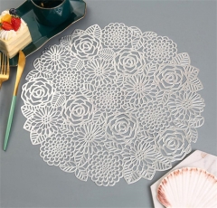 Place mat Round Leaf Place Mats for Dining Table