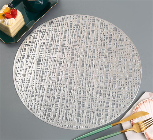 Silver Table Place Mat for Wedding Decoration