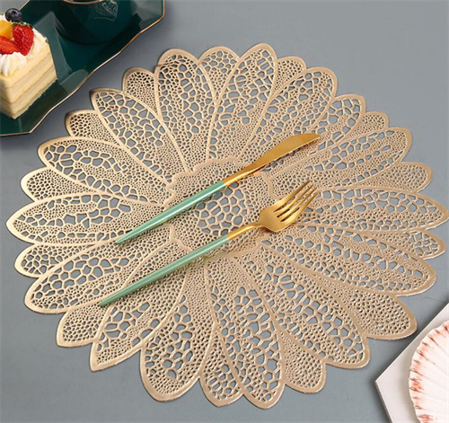 Gold Sun Flower Table Place Mat on Wholesale