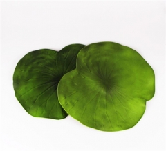 Lotus Leaf Shaped Table Place Mat With Green Colored