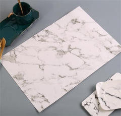 Rectangle Table Place Mat With Marble Design