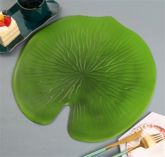 Green EVA Leaf Place mat Banana Leaf For Dinning Table