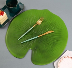 Green EVA Leaf Place mat Banana Leaf For Dinning Table