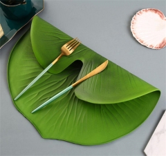 Green EVA Leaf Place mat Banana Leaf For Dinning Table