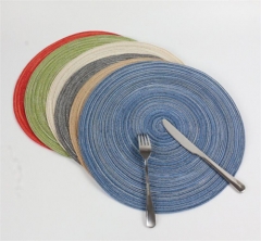 38 cm Diameter Multi-color Cotton Table Mat