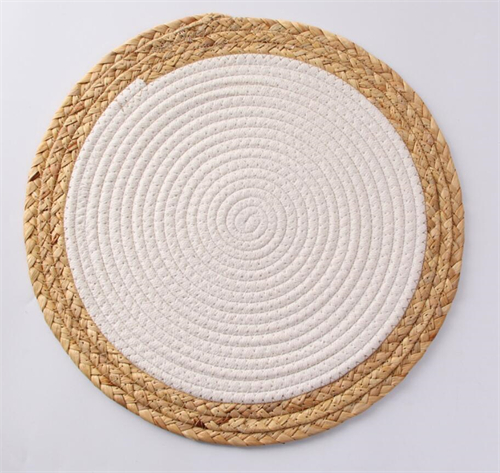 Double Colored Rattan Place Mat For Home Kitchen Table