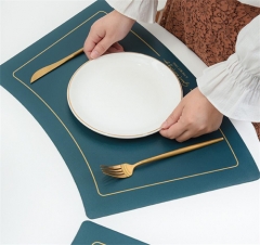 Water Proof Gold Silver Colored Table Mat